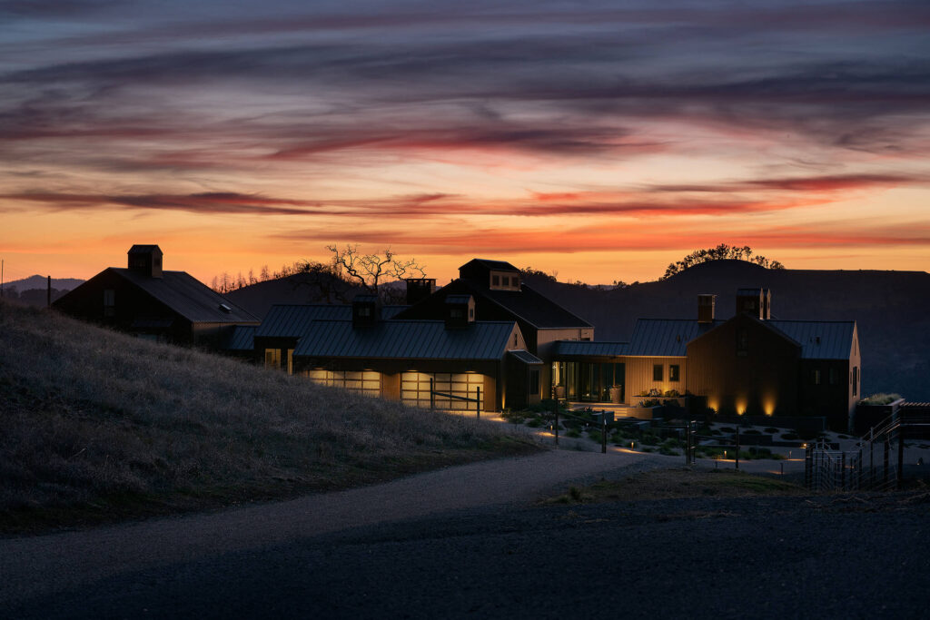 Exterior Shot - Contemporary Hillside Estate built by Nordby Signature Homes