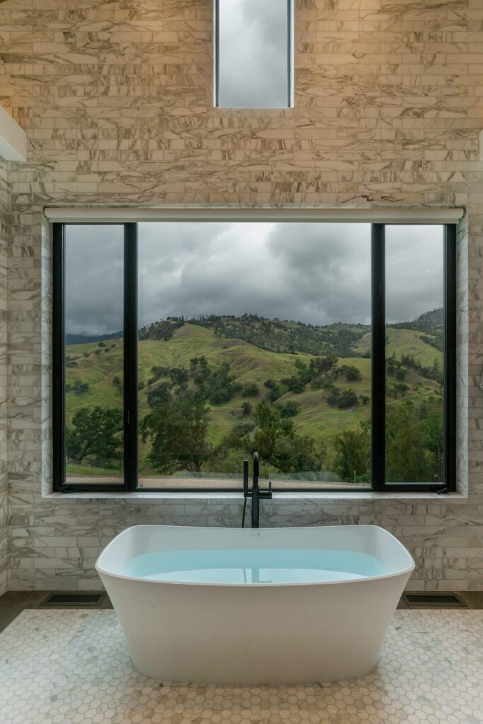Bath tub - Contemporary Hillside Estate built by Nordby Signature Homes