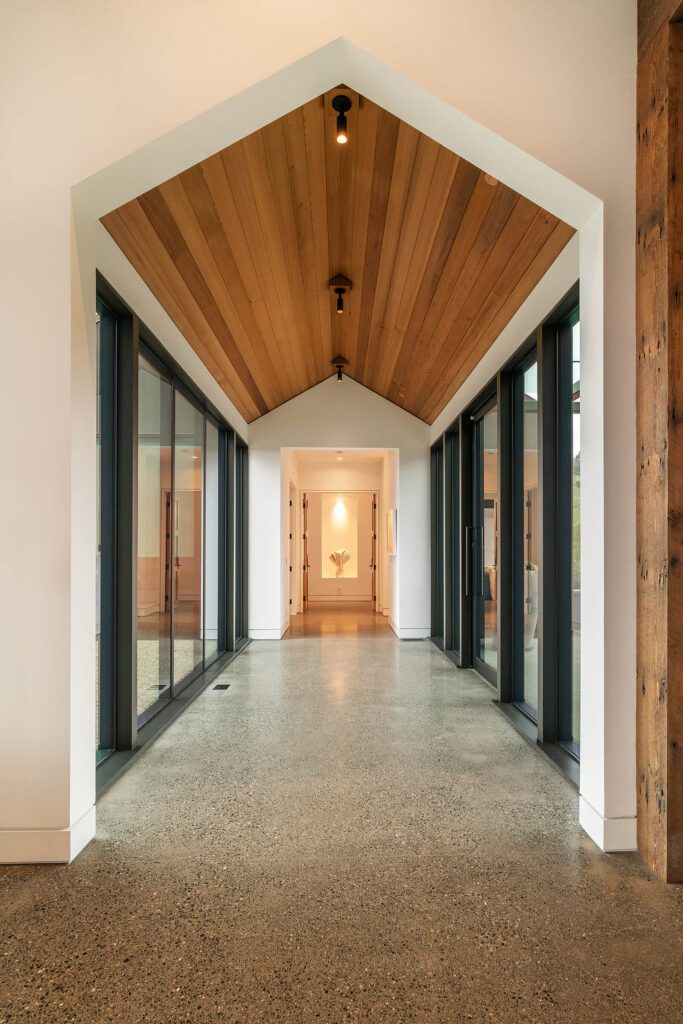 Hallway - Contemporary Hillside Estate built by Nordby Signature Homes