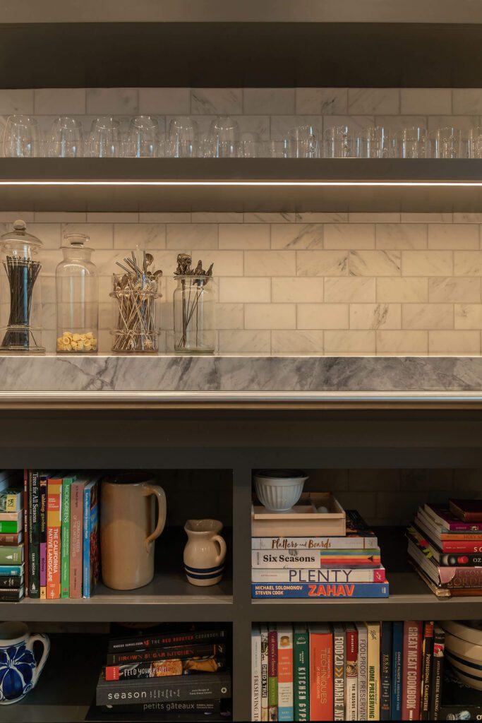 Shelves - Contemporary Hillside Estate built by Nordby Signature Homes